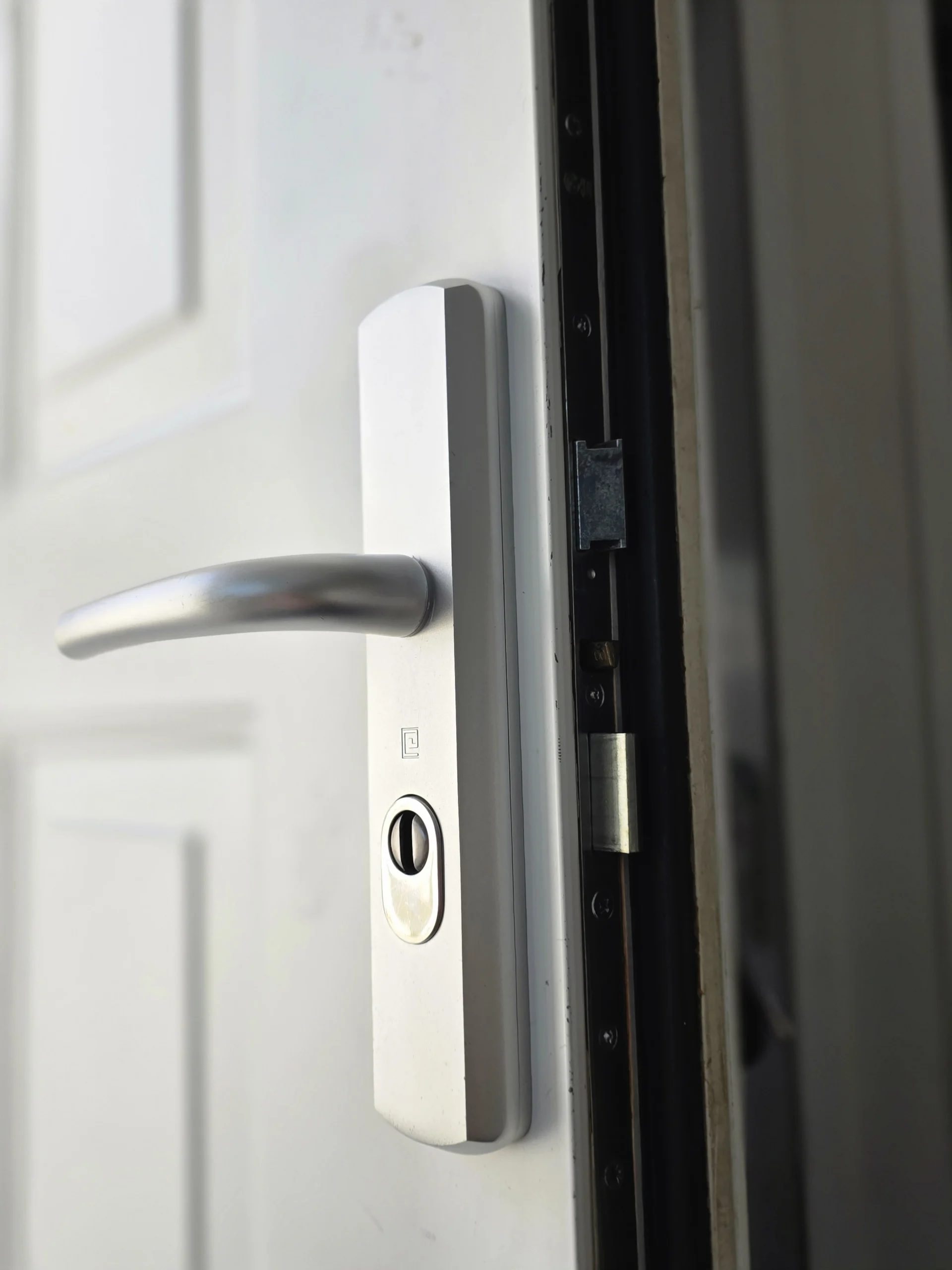 serrure porte d'entrée " points, poignée blindée